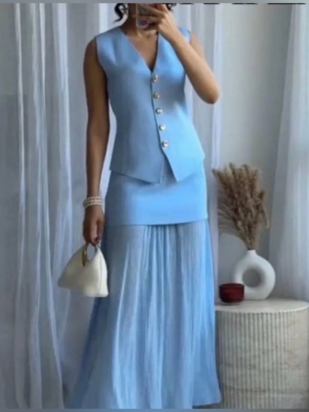 Zara skirt and vest set